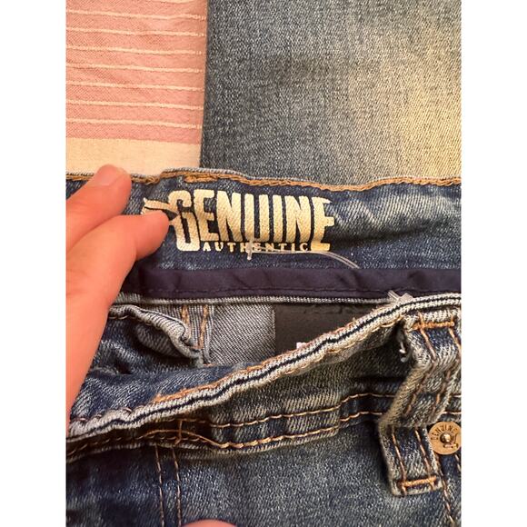 Mens Jeans Size 36/32 Streetwear Skinny Stretch Painted Eyes Colorful Graffiti - Picture 7 of 10